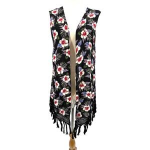 Trafaluc Zara Kimono Women's M Boho Hippie Festival Fringe Trendy NWT Feminine